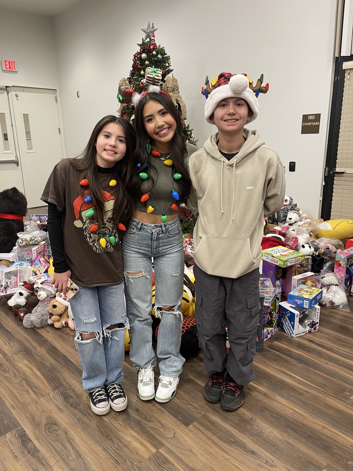 Young volunteers gathered for the annual Christmas tradition